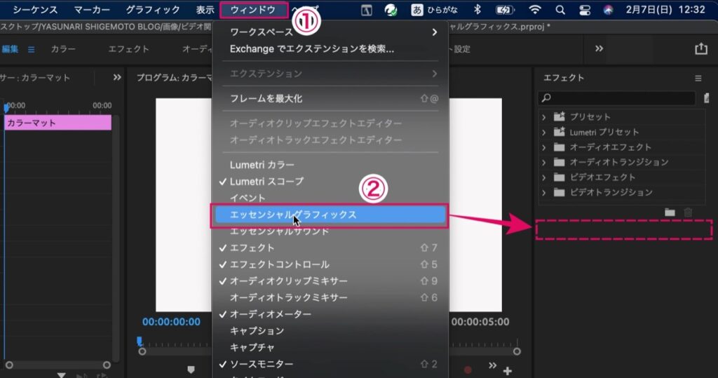 エッセンシャルグラフィックス追加