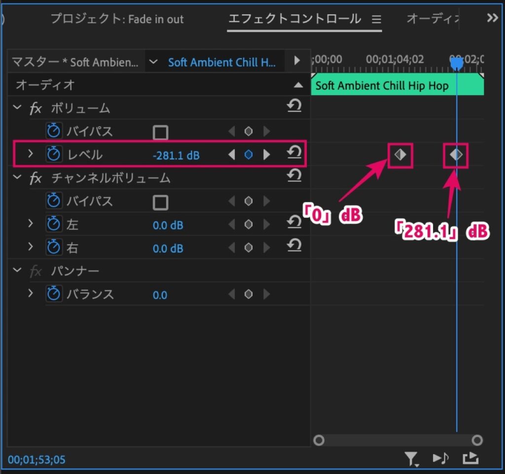 フェードアウト