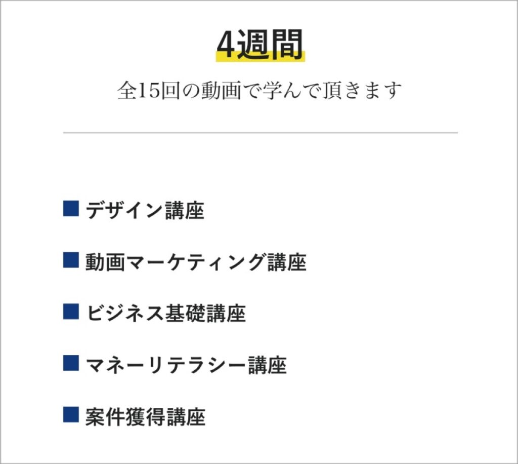 カリキュラム(ステップ3)-セカジョブ