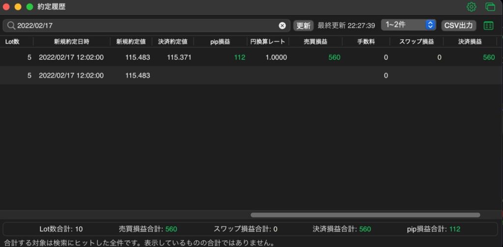 78日目-売買実績