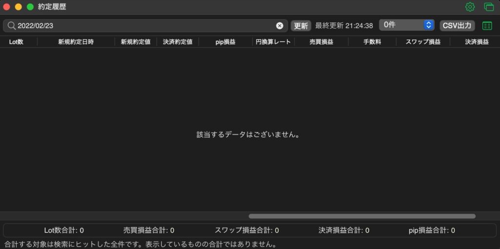 84日目-売買実績