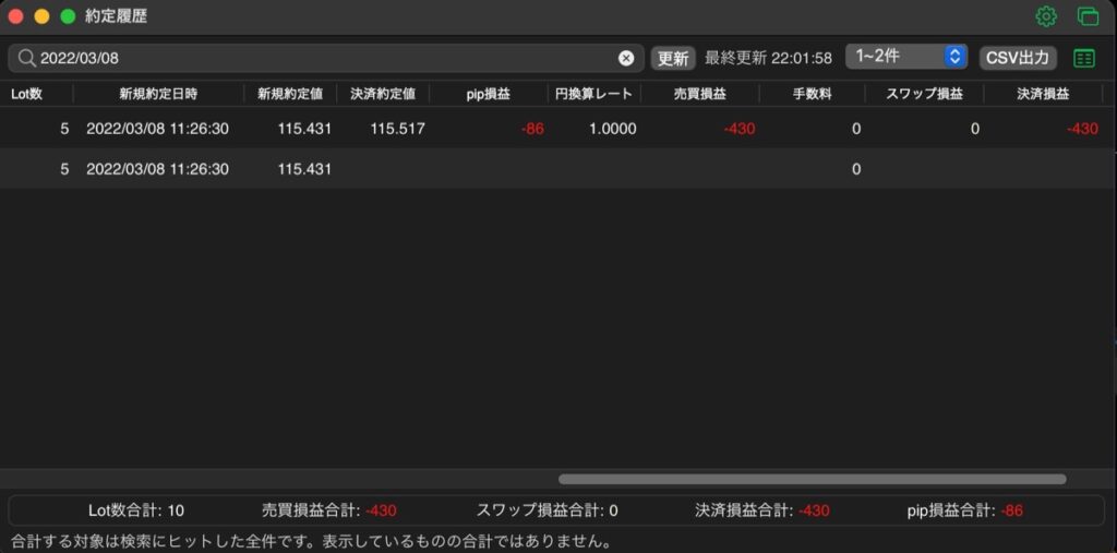 97日目-売買実績