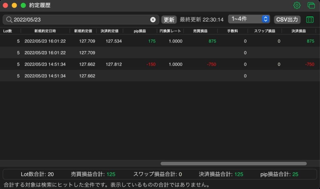 173日目-売買実績