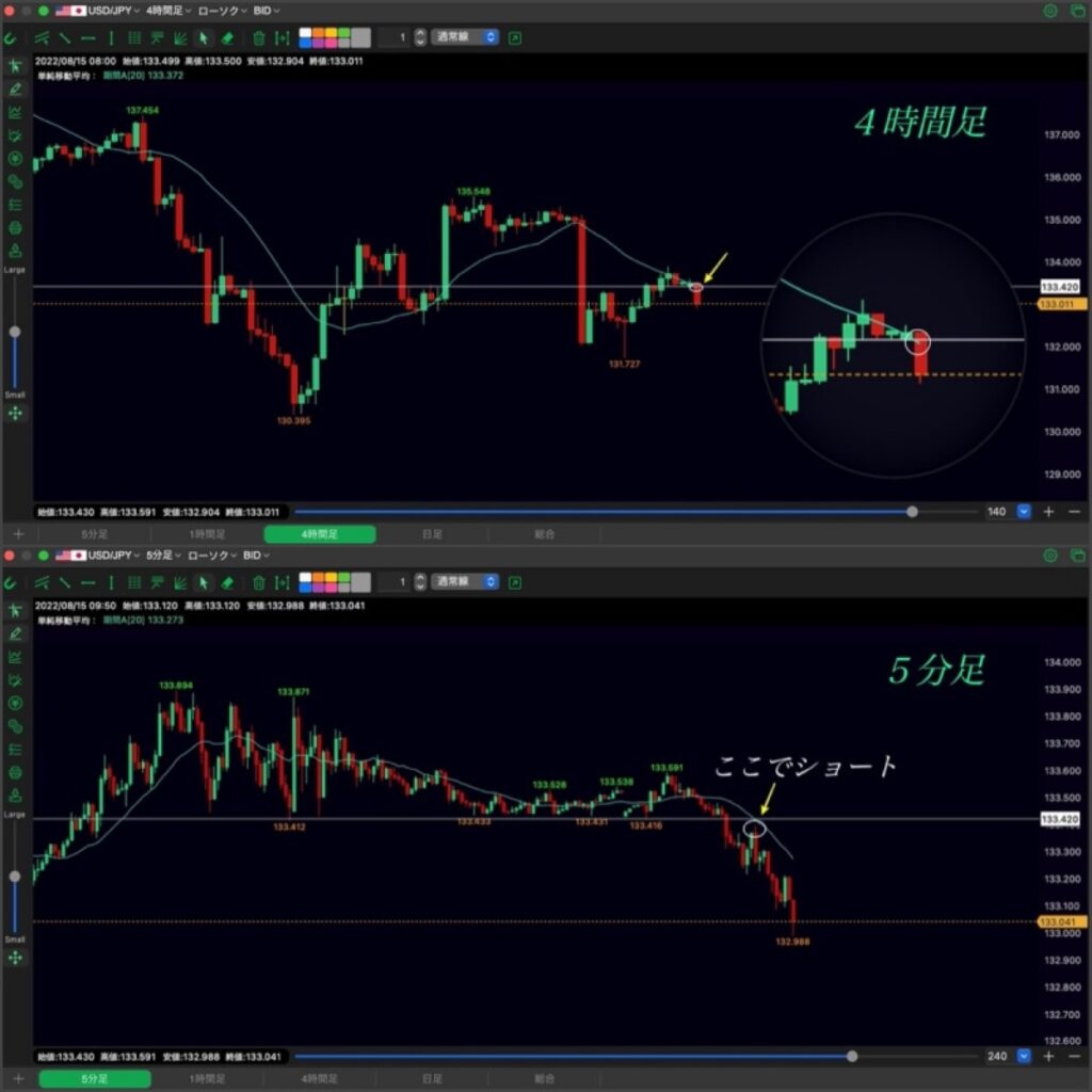 257日目-エントリー①-戻り売り